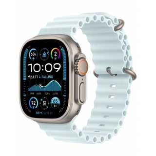 Apple Watch Ultra 2 GPS + LTE 49mm Titanium Case with Ice Blue Ocean Band (MXTF3) 2024