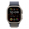 Apple Watch Ultra 2 GPS + LTE 49mm Titanium Case with Blue Alpine Loop - Small (MREK3) 2023