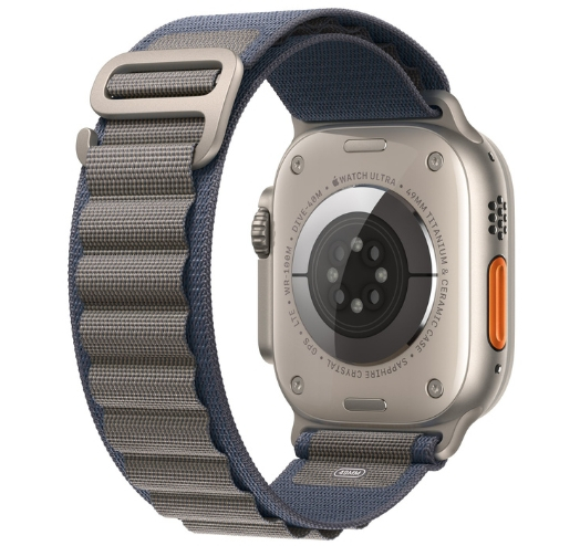 Apple Watch Ultra 2 GPS + LTE 49mm Titanium Case with Blue Alpine Loop - Small (MREK3) 2023