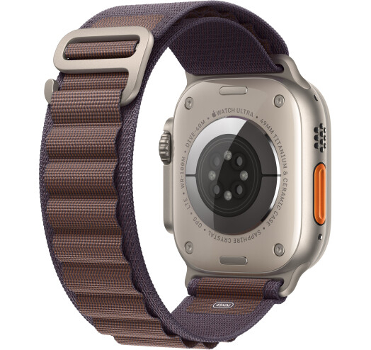 Apple Watch Ultra 2 GPS + LTE 49mm Titanium Case with Indigo Alpine Loop - Small (MRER3) 2023