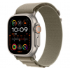 Apple Watch Ultra 2 GPS + LTE 49mm Titanium Case with Olive Alpine Loop - Large (MRF03) 2023
