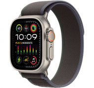 Apple Watch Ultra 2 GPS + LTE 49mm Titanium Case with Blue/Black Trail Loop - M/L (MRF63) 2023