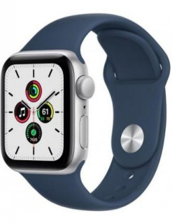 Apple Watch Series SE 40mm Silver with Abyss Blue Sport Band (MKNY3)