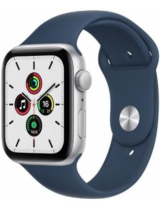 Apple Watch Series SE 44mm Silver with Abyss Blue Sport Band (MKQ43)